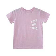 YEAH THE GIRLS V2 STANDARD TEE BABY PINK